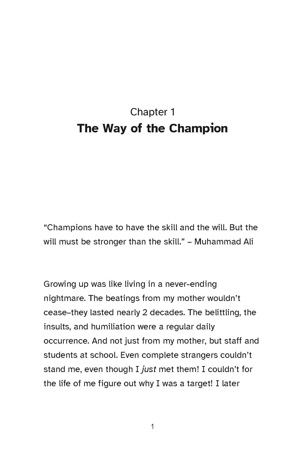 How Champions Talk to Themselves Autographed Book