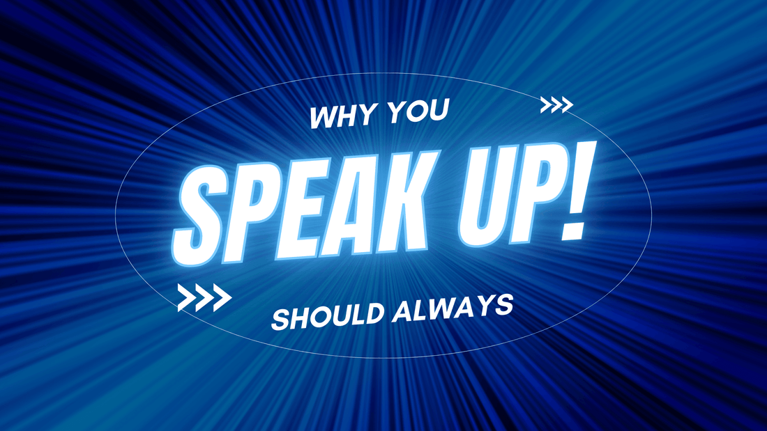 Why You Should Always Speak Up - Chris Josh