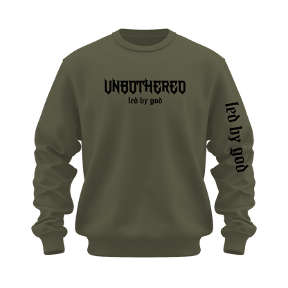 LED BY GOD Unbothered Crewneck Sweatshirt